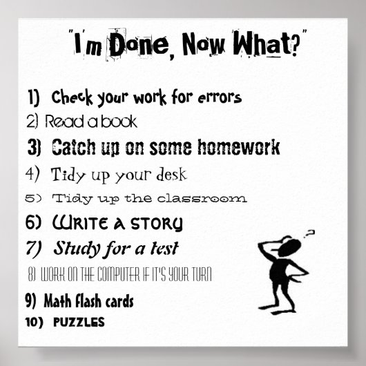 「終わったよ、何を？」 ポスター (正面)