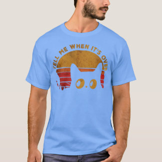 終わったら教えてネコ Tシャツ