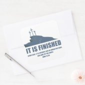 終わった – イエスの過ぎ越しのイースタークロス スクエアシール (封筒)