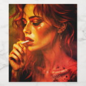 「終わった」ワインボトルラベル ワインラベル (シングルラベル)