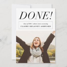 終わった!卒業写真スタイリッシュの発表 招待状