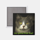 終わらせるか？飢えた子猫 マグネット (正面/裏面)