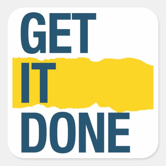 終わらせる スクエアシール (正面)