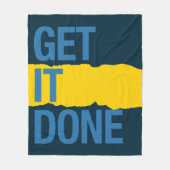 終わらせる フリースブランケット (正面)