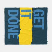 終わらせる フリースブランケット (正面(横))