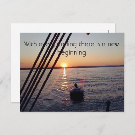 終わりごとに新しい始まりがある ポストカード (正面/裏面)