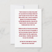 「終わりなき恐怖おもしろいに備え」 (裏面)