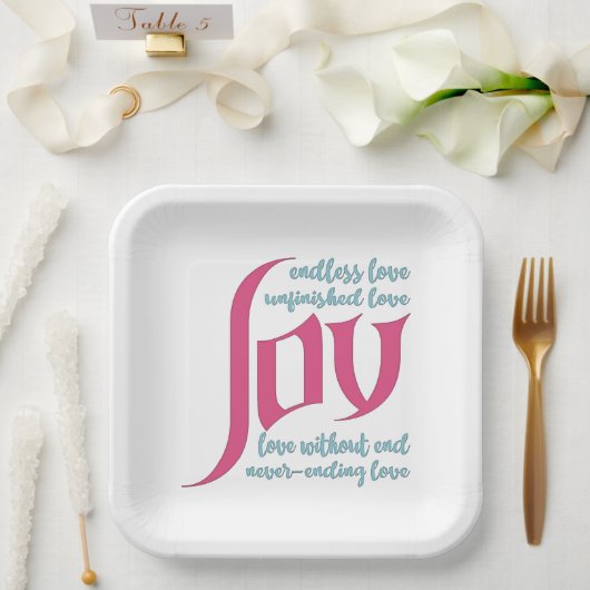 終わりなき愛 ペーパープレート (ウェディング)