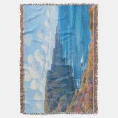 「終わりなき水平線の断崖」 – ウェールズの岬 スローブランケット (正面縦)