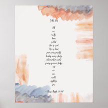 「終わりに」詩のポスター