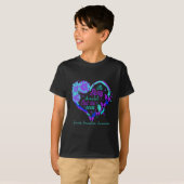 終わりのないストーリー ハート 女性 自殺P Tシャツ (正面フル)