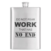 終わりのない仕事を恐れてはいけない フラスク (正面)