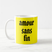 終わりのない愛 (Amour Sans Fin) コーヒーマグカップ (左)