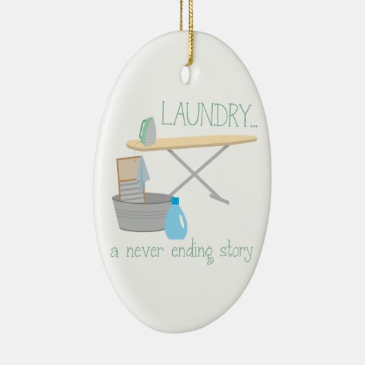 終わりのない物語を洗い流す セラミックオーナメント (右)