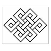 終わりのない結び目のおめでたいシンボル ラバースタンプ (インプリント)