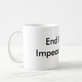 終わりのファシズムはオバマを弾劾します コーヒーマグカップ (左)