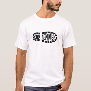 終わりのフェミニズム(暗いロゴ) Tシャツ