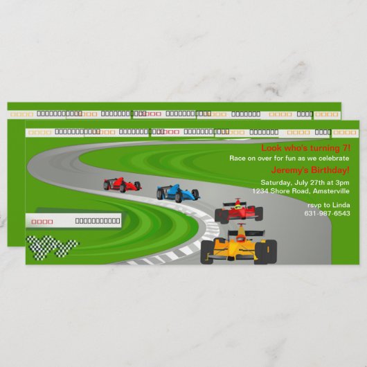 終わりの招待状への競争 招待状 (正面/裏面)