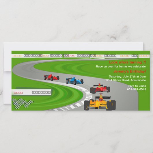 終わりの招待状への競争 招待状 (正面)