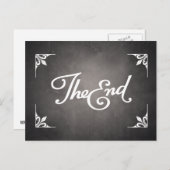 終わりの書名カードの郵便はがき ポストカード (正面/裏面)