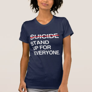 終わりの自殺は皆を擁護します Tシャツ