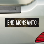 終わりのMonsantoのバンパーステッカー バンパーステッカー (車上)