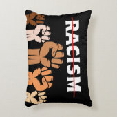終わり人種差別数々の日除け拳アクセント枕 アクセントクッション (正面(垂直))