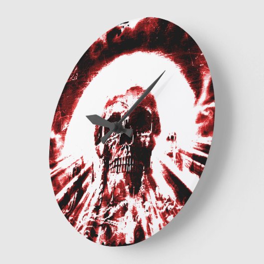 終わり ラージ壁時計 (傾斜)