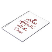 「終わるまで不可能に思える」 ノートブック (左側)