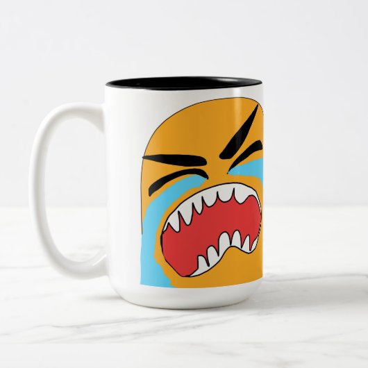 終わるまで泣く ツートーンマグカップ (左)