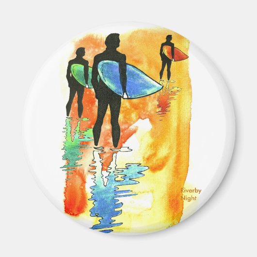 終了サーフィンv.2 マグネット (正面)