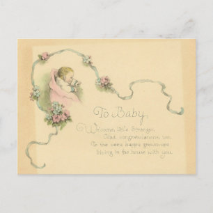 終了ベビー ポストカード