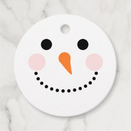 終了元の雪だるまシンプル フェイバータグ