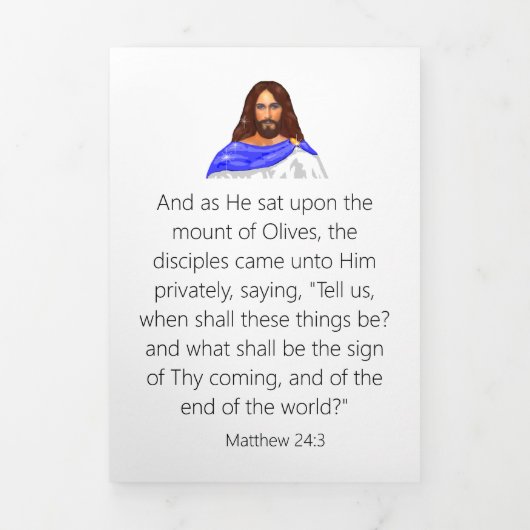 終了時刻3つ折り文字折りカード 三つ折りカード (カバー)