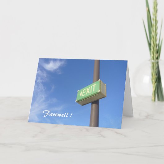 終了 カード (正面)