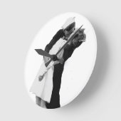 終戦キス ラウンド壁時計 (傾斜)