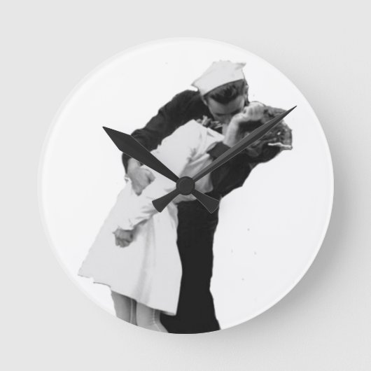 終戦キス ラウンド壁時計 (正面)