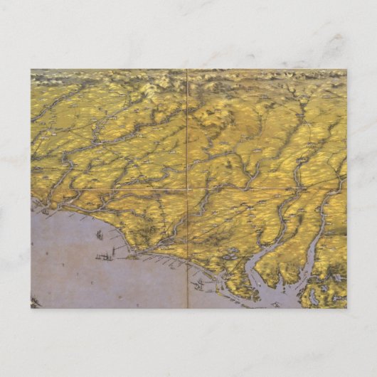 終戦時の複合パノラマ ポストカード (正面)