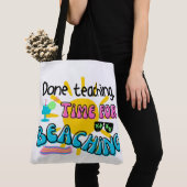 終教え了。日光を浴びる時間 トートバッグ (クローズアップ)