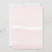 終日の水彩画のカクテルのパーティの招待状は上がりました 招待状 (裏面)