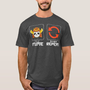 終日アニメだけで日本の文化ファンを繰り返す Tシャツ