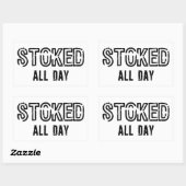 終日ストック 長方形シール (シート)