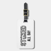 終日詰まった ラゲッジタグ (正面縦)