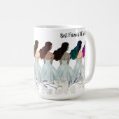 終最高のわりまで友達 | 色数々の髪 コーヒーマグカップ (正面右)