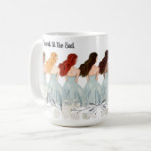 終最高のわりまで友達 | 色数々の髪 コーヒーマグカップ (正面左)