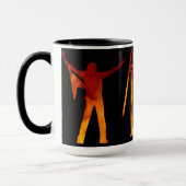 終末論的な恋人-炎のロゴのキラーマグ! マグカップ (左)