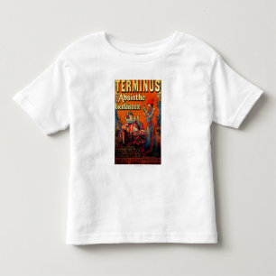 終点のアブサンのヴィンテージPosterEurope トドラーTシャツ