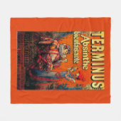 終点のアブサンのヴィンテージPosterEurope フリースブランケット (正面(横))