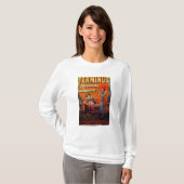 終点のアブサンのヴィンテージPosterEurope Tシャツ (正面フル)