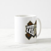 終点軍隊の標準のロゴ コーヒーマグカップ (正面右)